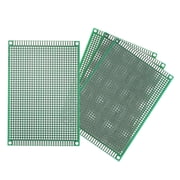 Uxcell 4Pcs Breadboard Solderable 120mm x 80mm Green Circuit PCB Board Double Sided Tin-Plated PCB Prototype Board for Electronics Prototyping, DIY Circuits Projects