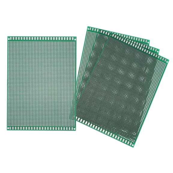 Uxcell 4Pcs Breadboard Solderable 180mm x 120mm Green Circuit PCB Board Double Sided Tin-Plated PCB Prototype Board for Electronics Prototyping, DIY Circuits Projects
