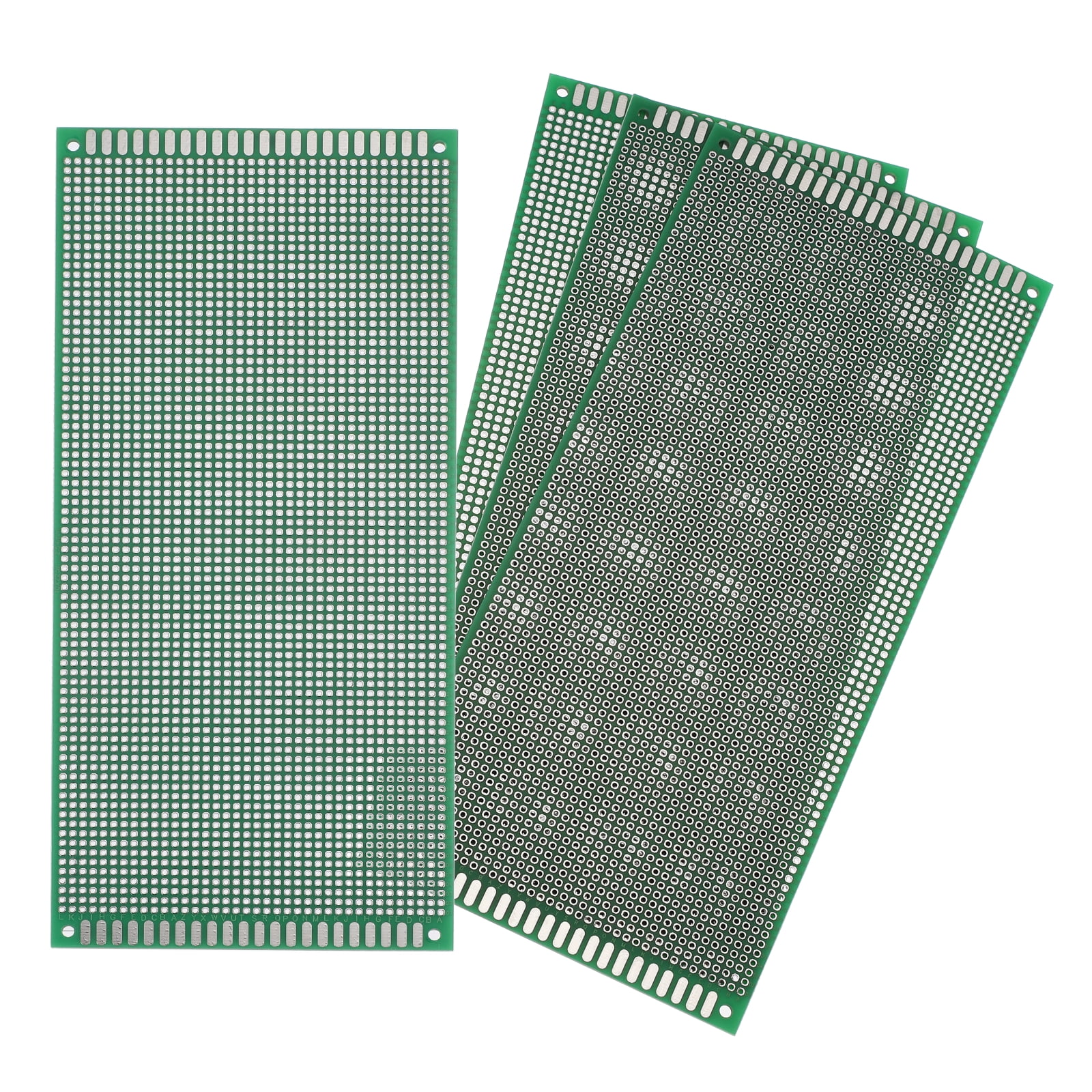Uxcell 4Pcs Breadboard Solderable 220mm x 100mm Green Circuit PCB Board Double Sided Tin-Plated PCB Prototype Board for Electronics Prototyping, DIY Circuits Projects