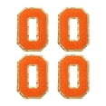 thumbnail image 1 of Uxcell 4Pcs Chenille Letter Patches Iron on Letter Patches Orange O Alphabet Decorative Repair Embroidered Patches, 1 of 5