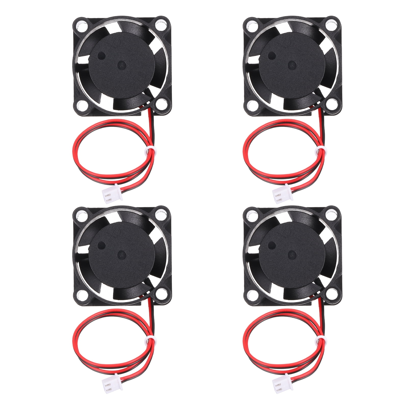 Uxcell 4Pcs DC 5V 2510 3D Printer Cooling Fan, Mini Brushless Fan with ...