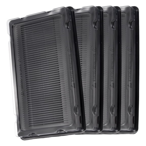 Uxcell 4Pcs DIMM Desktop DDR3/DDR4/DDR5 Memory RAM Module Package Tray with Cover - Plastic Clamshell Antistatic Tray Transparent Packaging Container for Desktop