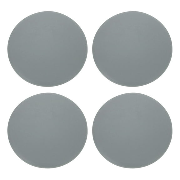 Uxcell 4Pcs Door Stopper Wall Protector, 80mm Self Adhesive Bumper, Gray
