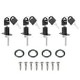 thumbnail image 1 of Uxcell 4Pcs Drawer Lock with Keys, 16mm(5/8") Alloy Lock Cylinder File Cabinet Lock Keyed Different Desk Locks Black, 1 of 7