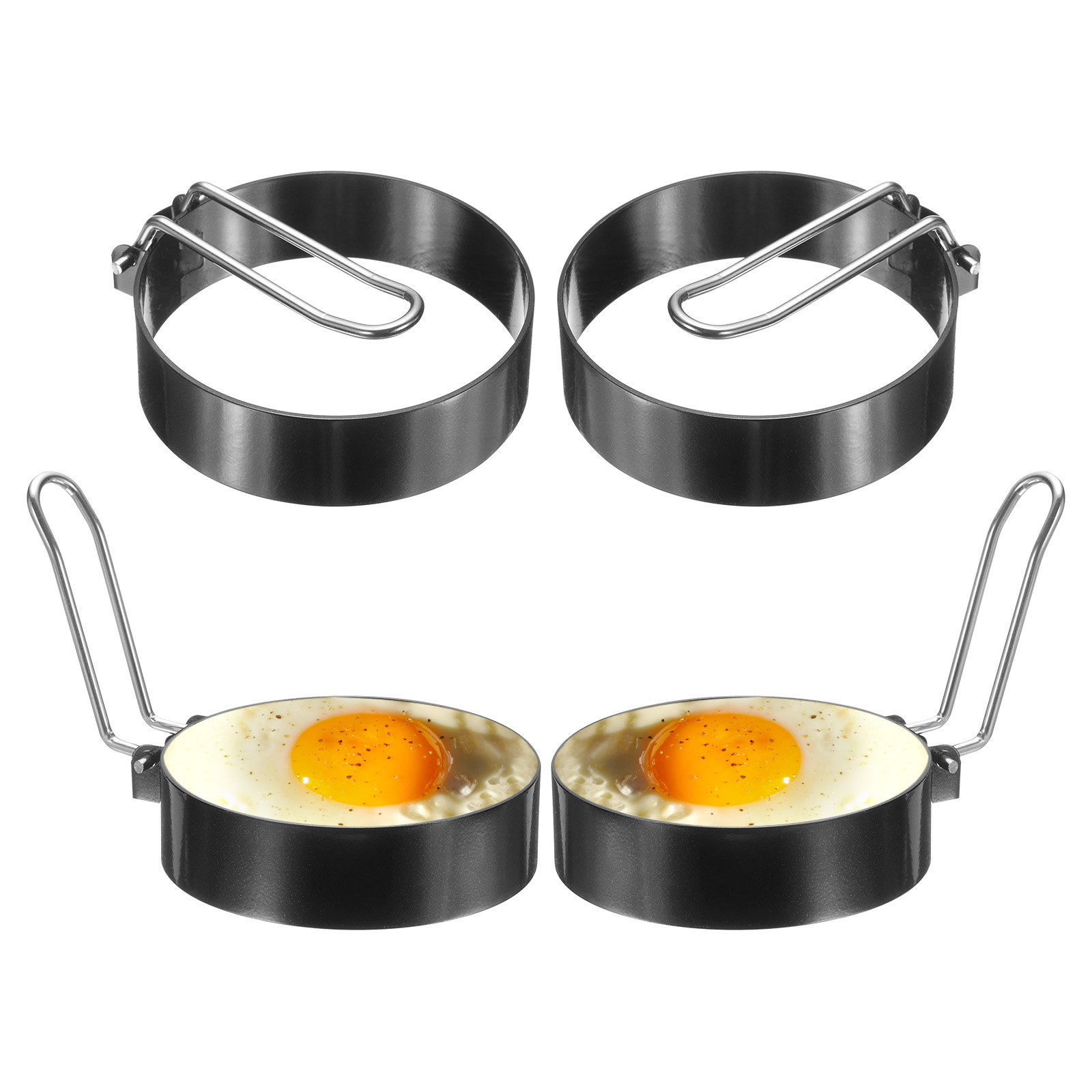 Uxcell 4Pcs Egg Rings 3