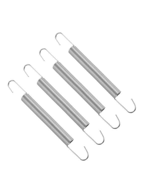 4Pcs Extension Spring, Stainless Steel Small Springs with Dual Hook Mechanical Compression Spring for Home Furniture Repair 1.2mm Wire Dia x 10mm OD x 115mm Length