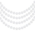 thumbnail image 1 of Uxcell 4Pcs Felt Ball Garland White Pom Pom Garland Handing Balls 8.2 Feet Long 24 Balls for Christmas, 1 of 6