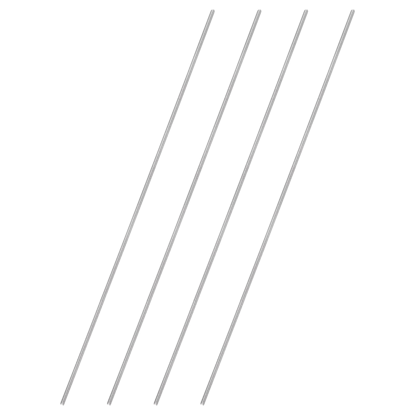 Uxcell 4Pcs Fully Threaded Rod, M2 x 0.4mm Pitch 304 Stainless Steel ...