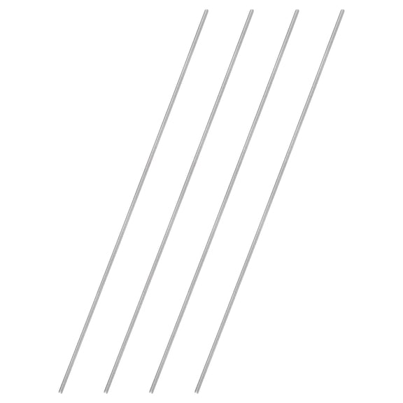 Uxcell 4Pcs Fully Threaded Rod, M2 x 0.4mm Pitch 304 Stainless Steel Right Hand Threads Studs, 200mm/4" Long Threaded Screw Rods Fasteners for Anchors Bolts Hangers Clamps U Bolts