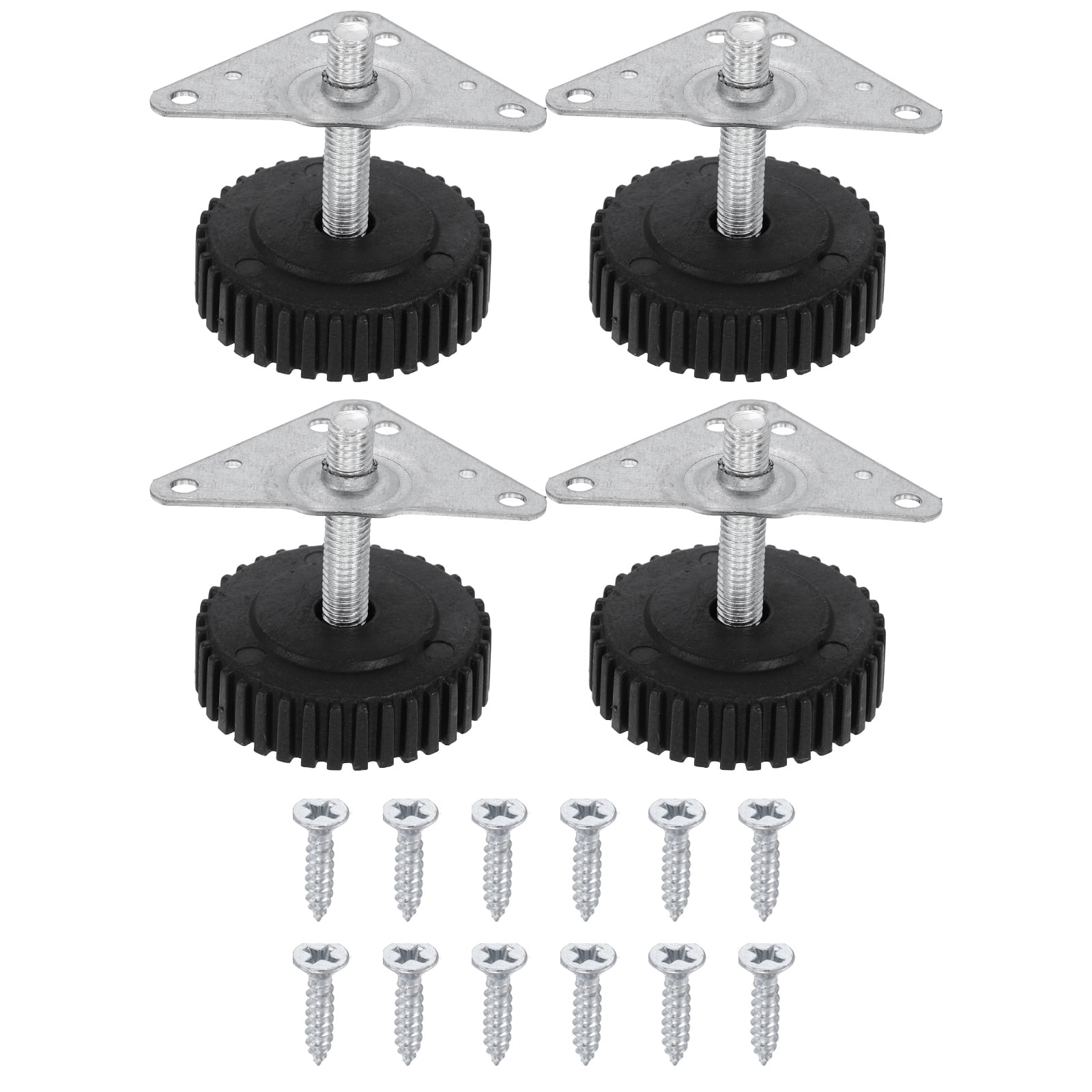 Uxcell 4Pcs Furniture Leveling Feet, Adjustable Metal Feet Levelers ...