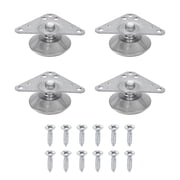 Uxcell 4Pcs Furniture Leveling Feet, Adjustable Metal Feet Levelers, Screw on Heavy Duty Table Leg Levelers with Triangular Plates for Sofa, Chair, Cabinet, Table26 x 11 x 39mm