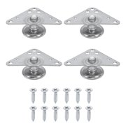 Uxcell 4Pcs Furniture Leveling Feet, Adjustable Metal Feet Levelers, Screw on Heavy Duty Table Leg Levelers with Triangular Plates for Sofa, Chair, Cabinet, Table26 x 13 x 27mm