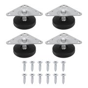 Uxcell 4Pcs Furniture Leveling Feet, Adjustable Metal Feet Levelers, Screw on Heavy Duty Table Leg Levelers with Triangular Plates for Sofa, Chair, Cabinet, Table28 x 19 x 40mm