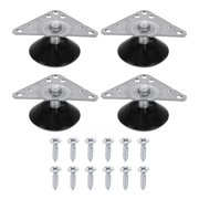 Uxcell 4Pcs Furniture Leveling Feet, Adjustable Metal Feet Levelers, Screw on Heavy Duty Table Leg Levelers with Triangular Plates for Sofa, Chair, Cabinet, Table30 x 17 x 39mm