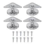 Uxcell 4Pcs Furniture Leveling Feet, Adjustable Metal Feet Levelers, Screw on Heavy Duty Table Leg Levelers with Triangular Plates for Sofa, Chair, Cabinet, Table35 x 19 x 42mm