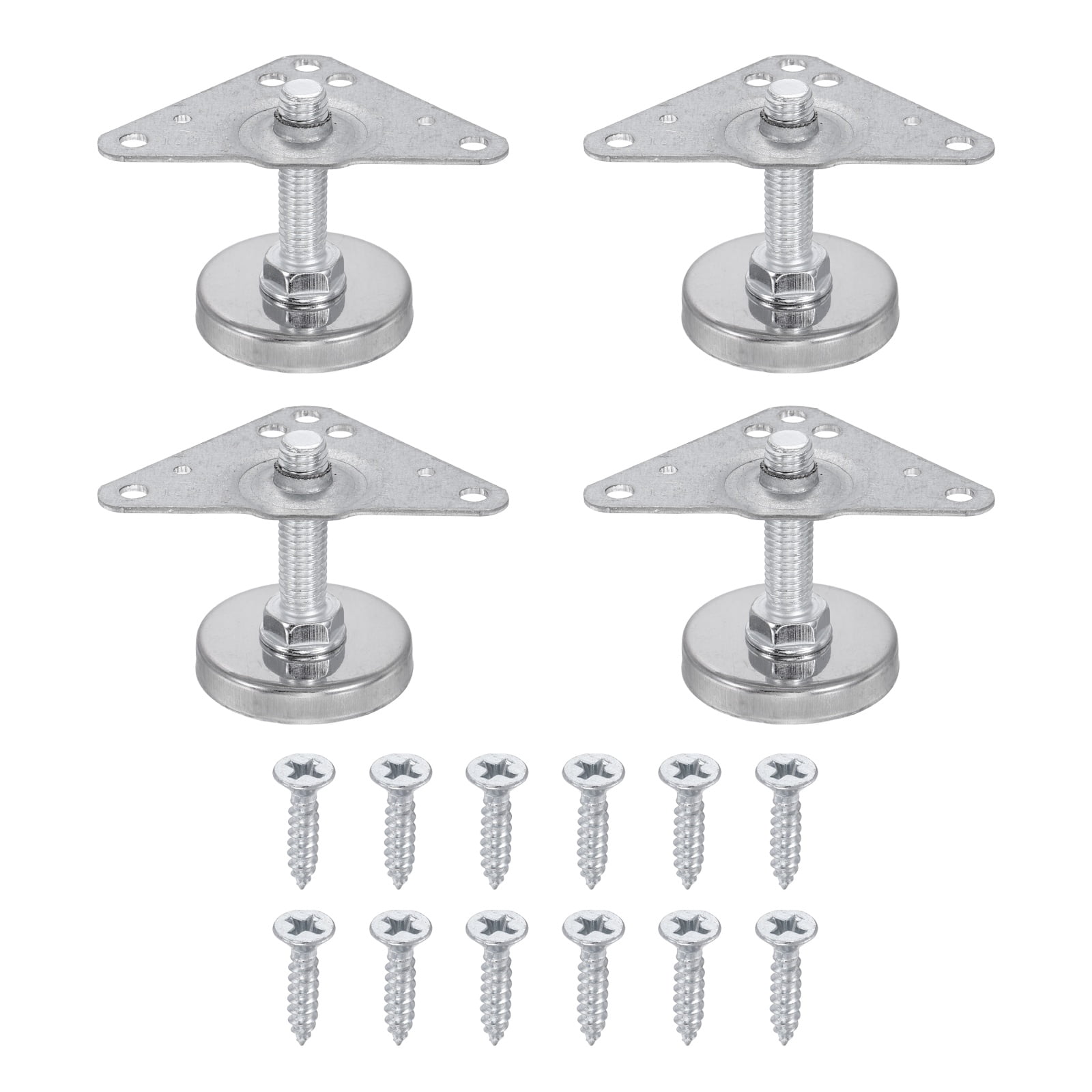 Table Leveling Mount Uxcell 4Pcs Furniture Leveling Feet, Adjustable Metal Feet Levelers ...