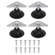 Uxcell 4Pcs Furniture Leveling Feet, Adjustable Metal Feet Levelers, Screw on Heavy Duty Table Leg Levelers with Triangular Plates for Sofa, Chair, Cabinet, Table46 x 22 x 50mm