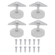 Uxcell 4Pcs Furniture Leveling Feet, Adjustable Metal Feet Levelers, Screw on Heavy Duty Table Leg Levelers with Triangular Plates for Sofa, Chair, Cabinet, Table51 x 37 x 49mm