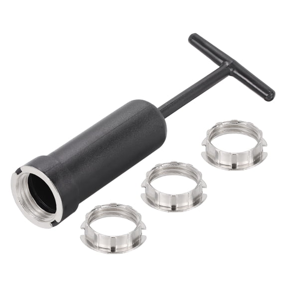 Uxcell 4Pcs G9 Light Socket Rings Kit, Metal Shade Holder Adapter Ring Kit with Removal Tool for 3/4inch Thread Diameter G9 Socket for Table Floor Pendant Chandelier Lamp Fixture(Small)