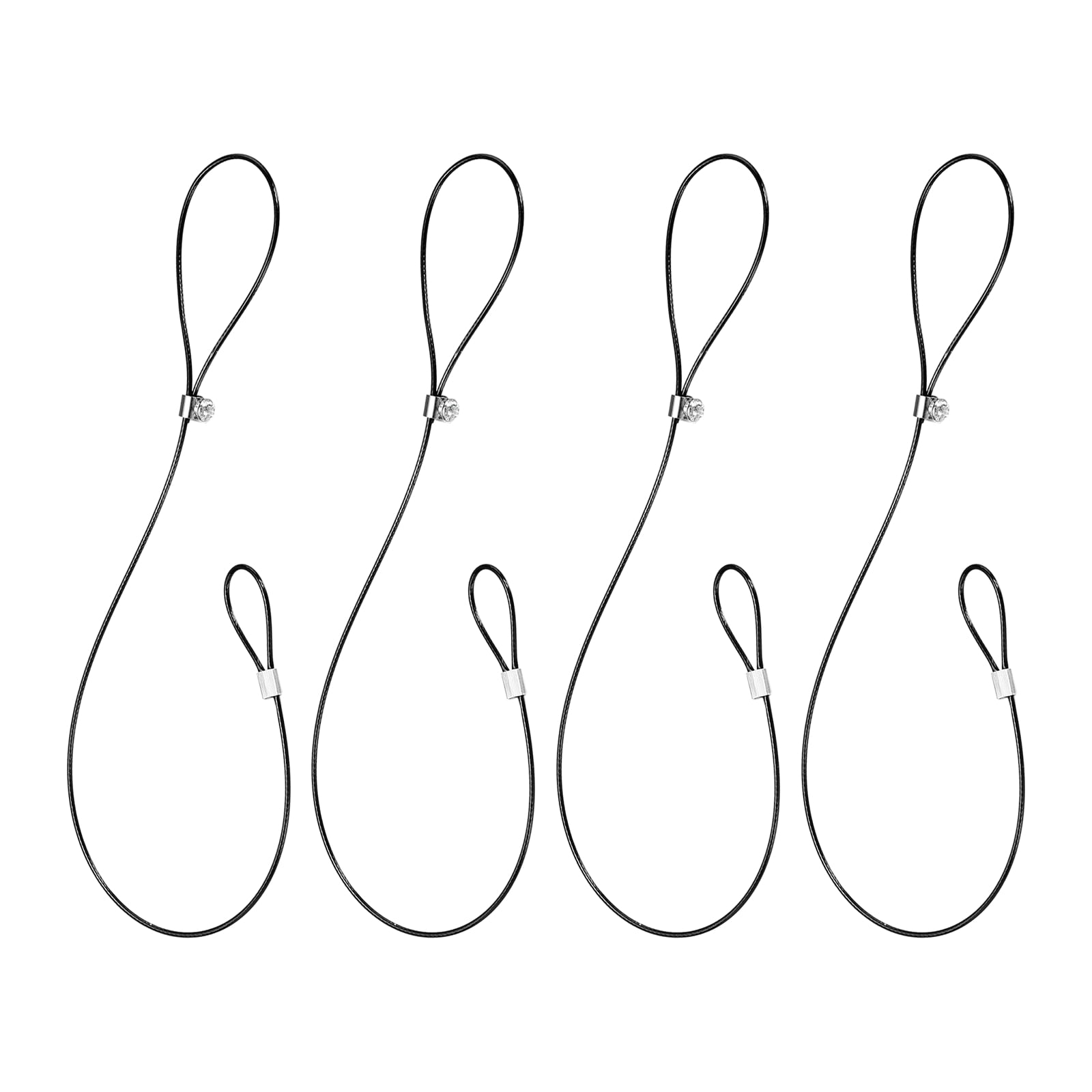 Uxcell 4Pcs Gate Latch Cable Pull, 15 Inch Stainless Steel Adjustable ...