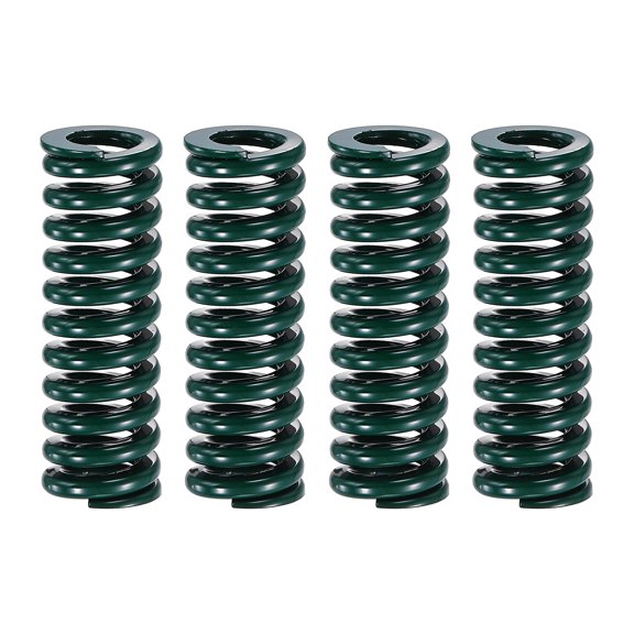 Uxcell 4Pcs Green Compression Spring 1/2" OD 1.5 Length, Alloy Steel Flat Wire, Die Spring Compression for Industrial Moulds Automotive Precision Equipment, 0.0840.097" Coil Wire