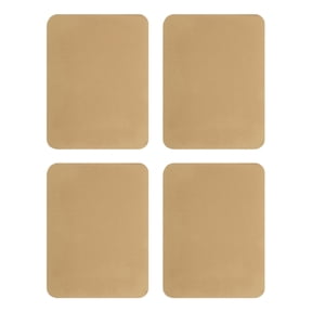 Uxcell 4Pcs Iron on Patches for Clothing Repair, Mending Fabric Repair Patch Cotton for Clothes Pants Bags, 5x4 Inch Light Brown