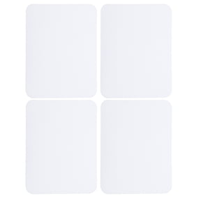 Uxcell 4Pcs Iron on Patches for Clothing Repair, Mending Fabric Repair Patch Cotton for Clothes Pants Bags, 5x4 Inch White