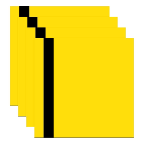 Uxcell 4Pcs Laser Engraving Sheet, 11.8x11.8" Double Color ABS Plastic Engraved Sheet Material for Plate Custom Craft Name Sign Badge Office Label DIY, Yellow/Black