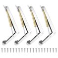 thumbnail image 1 of Uxcell 4Pcs Lid Support Hinge, 100N Gas Struts Soft Close Folding Lid Stay Hinges, 1 of 6