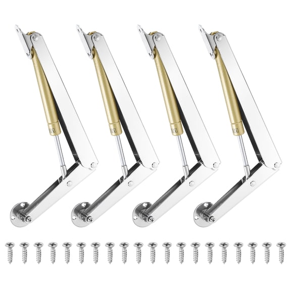 Uxcell 4Pcs Lid Support Hinge, 100N Gas Struts Soft Close Folding Lid Stay Hinges