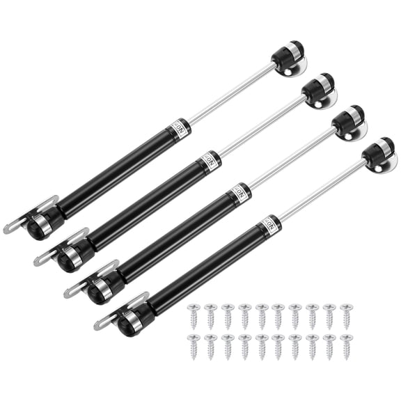 Uxcell 4Pcs Lid Support Hinges, 40N Gas Struts Lid Stay Hinges with Fixing Plate