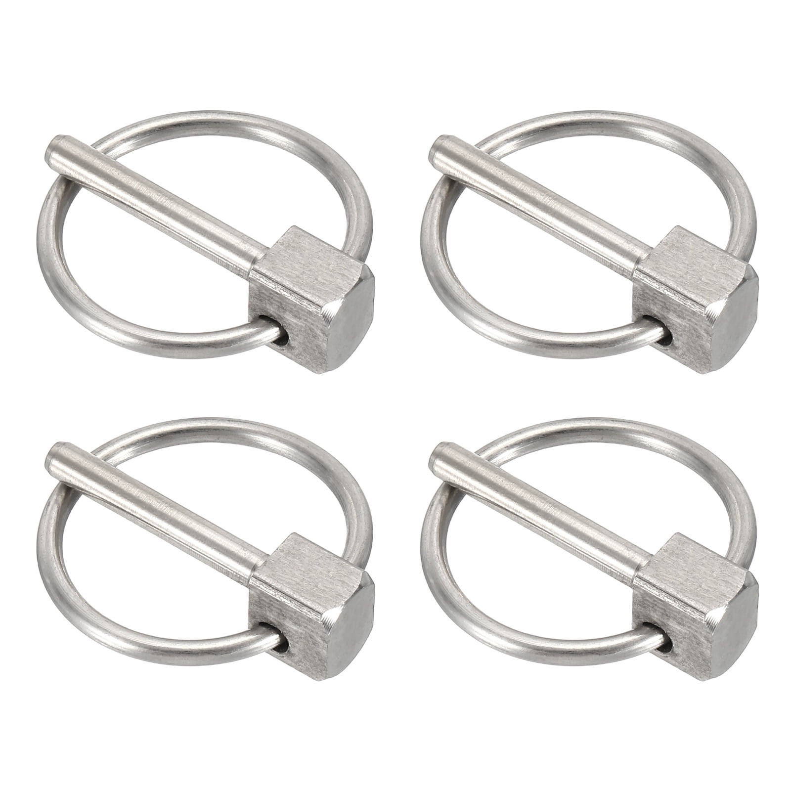 Lynch Pin Rigging Uxcell 4Pcs Lynch Pin with Ring (1/8