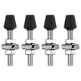 thumbnail image 1 of Uxcell 4Pcs M8x66mm Rubber Head Toggle Clamp 304 Stainless Steel Screw Assembly with 8Pcs Screws and Washers, 1 of 6