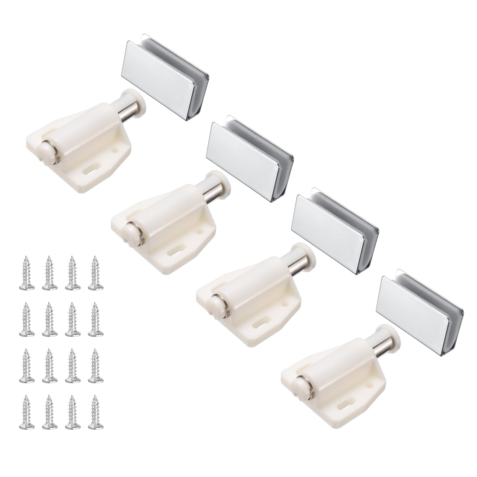 Open Catch Uxcell 4Pcs Magnetic Touch Push Open Latch, Glass Door Catch Latch ...