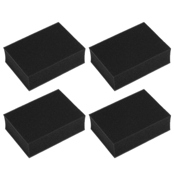 Uxcell 4Pcs Needle Felting Pad Foam Sponge Blocks Black 5x3.5x1.6in/High Density Felting Mat Foam Pads for DIY Felt Crafts Hand Embroidery Crochet Knitting Projects