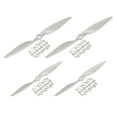 thumbnail image 1 of Uxcell 4Pcs RC Propellers 2 Vane Blades Props 10x7", 11x7" Grey with Adapter Rings, 1 of 7