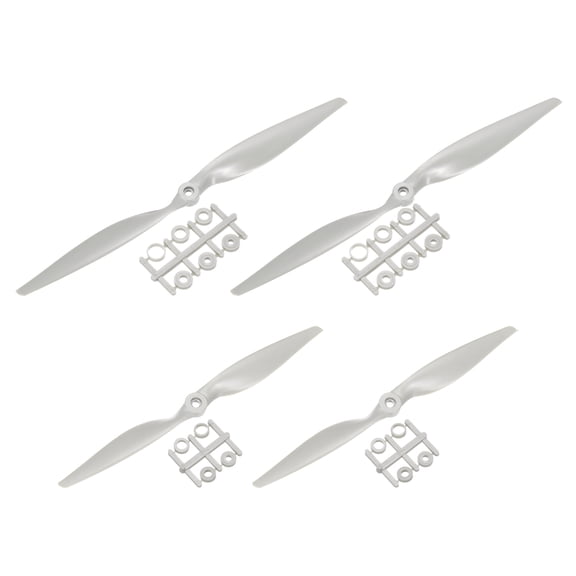 Uxcell 4Pcs RC Propellers 2 Vane Blades Props 5x5", 14x7" Grey with Adapter Rings