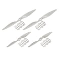 thumbnail image 1 of Uxcell 4Pcs RC Propellers 2 Vane Blades Props 8x4", 11x55" Grey with Adapter Rings, 1 of 7