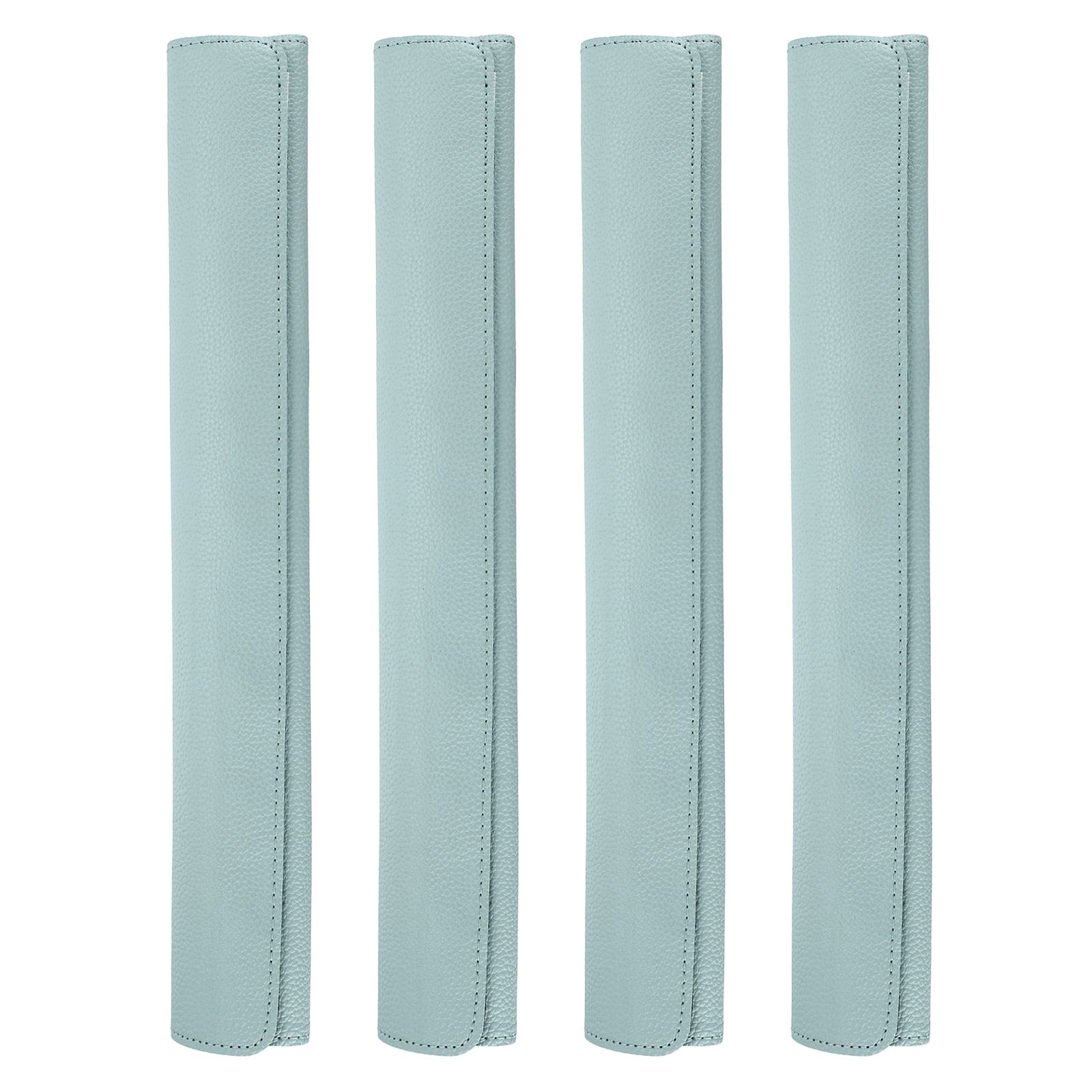 Uxcell 4Pcs Refrigerator Door Handle Covers, PU Leather Kitchen Appliance Handle Protector, Anti-Static Fridge Handle Cover Keep Your Microwave Oven Dishwasher Clean, Light Blue