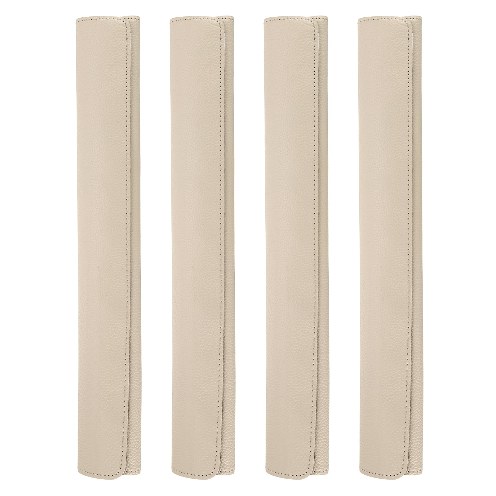 Uxcell 4Pcs Refrigerator Door Handle Covers, PU Leather Kitchen Appliance Handle Protector, Anti-Static Fridge Handle Cover Keep Your Microwave Oven Dishwasher Clean, Apricot