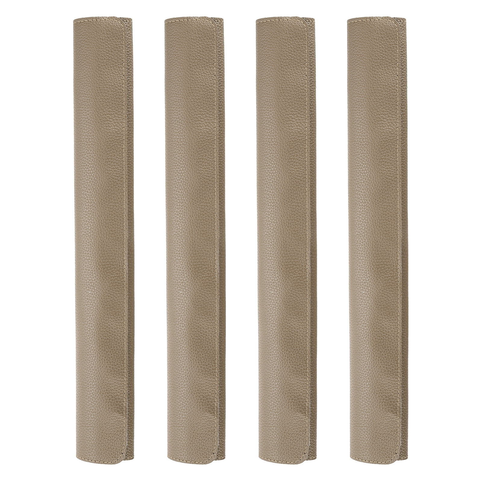 Uxcell 4Pcs Refrigerator Door Handle Covers, PU Leather Kitchen Appliance Handle Protector, Anti-Static Fridge Handle Cover Keep Your Microwave Oven Dishwasher Clean, Winter Gray