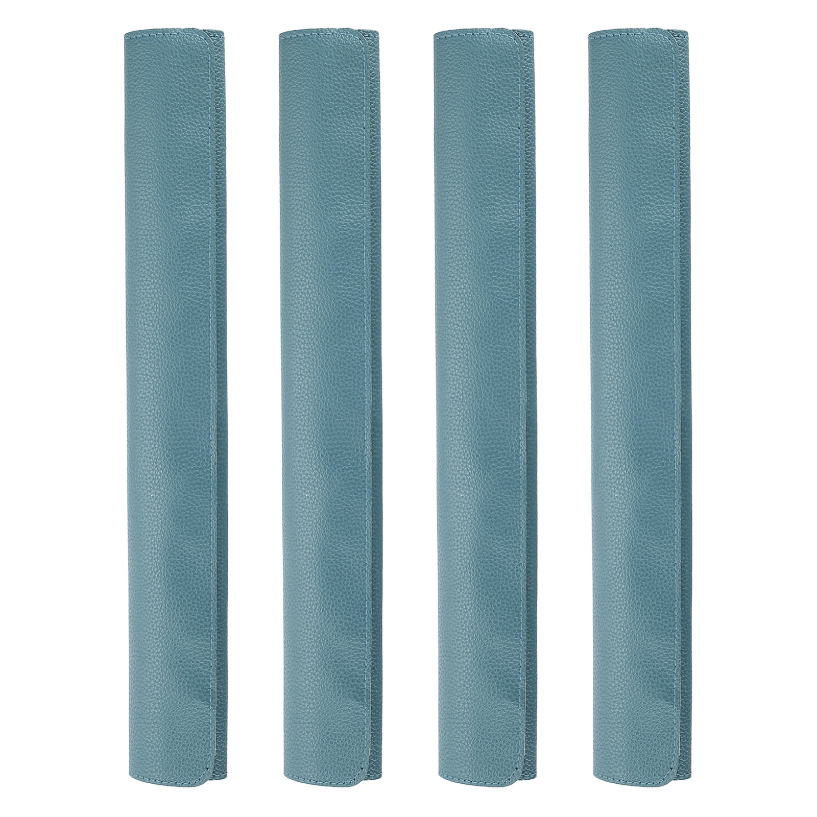 Uxcell 4Pcs Refrigerator Door Handle Covers, PU Leather Kitchen Appliance Handle Protector, Anti-Static Fridge Handle Cover Keep Your Microwave Oven Dishwasher Clean, Denim Blue
