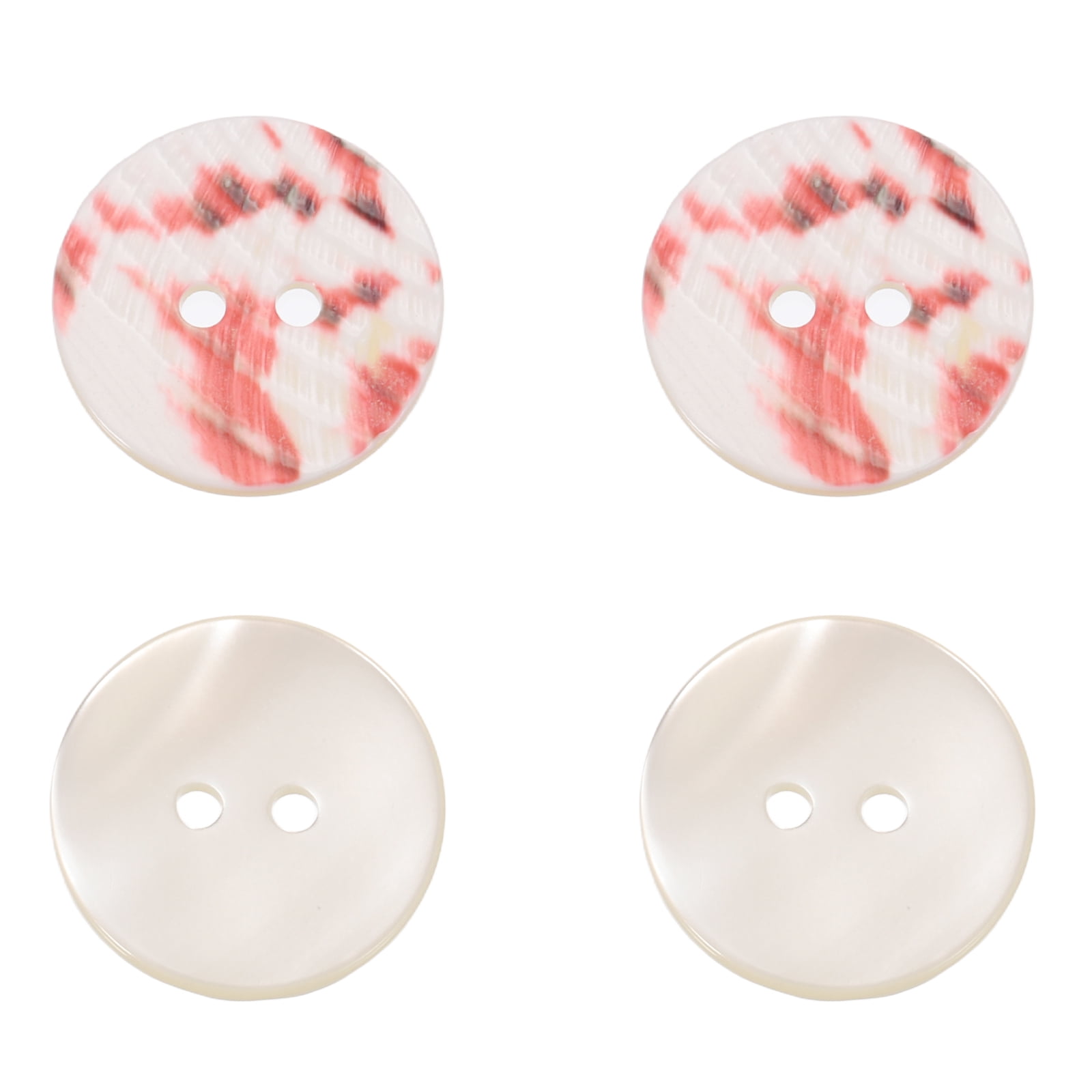 Uxcell 4Pcs Round Natural Shell Buttons,20mm 2 Holes Mother of Pearl ...