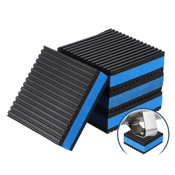 Uxcell 4Pcs Rubber Anti-Vibration Pads 3" x 3" x 7/8" Heavy Duty EVA Vibration Isolation Mats for HVAC Washers Compressors Treadmills Air Conditioner