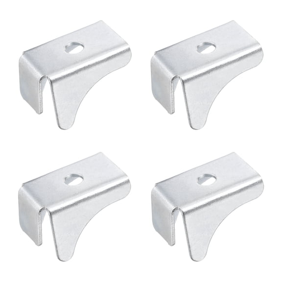 Uxcell 4Pcs Shelf Bracket Clips, 13mm Metal Adjustable Shelf Support Clip Triangle-Shape Shelving Brackets Pins for Kitchen Cabinet Bookcase, Silver