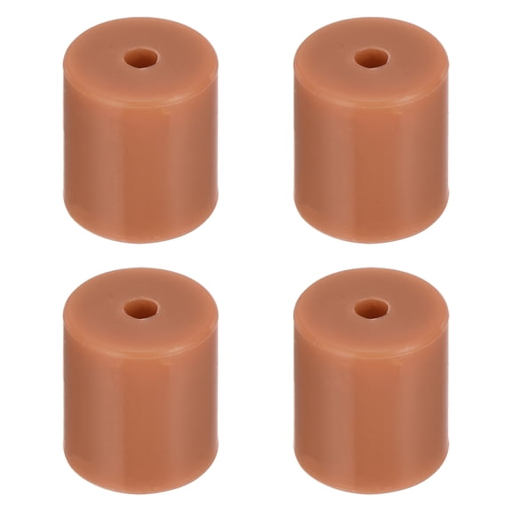 Uxcell 4Pcs Silicone Bed Mounts 3D Printer Heat Bed Silicone Leveling Column Silicone Buffer 18mm for 3D Brown