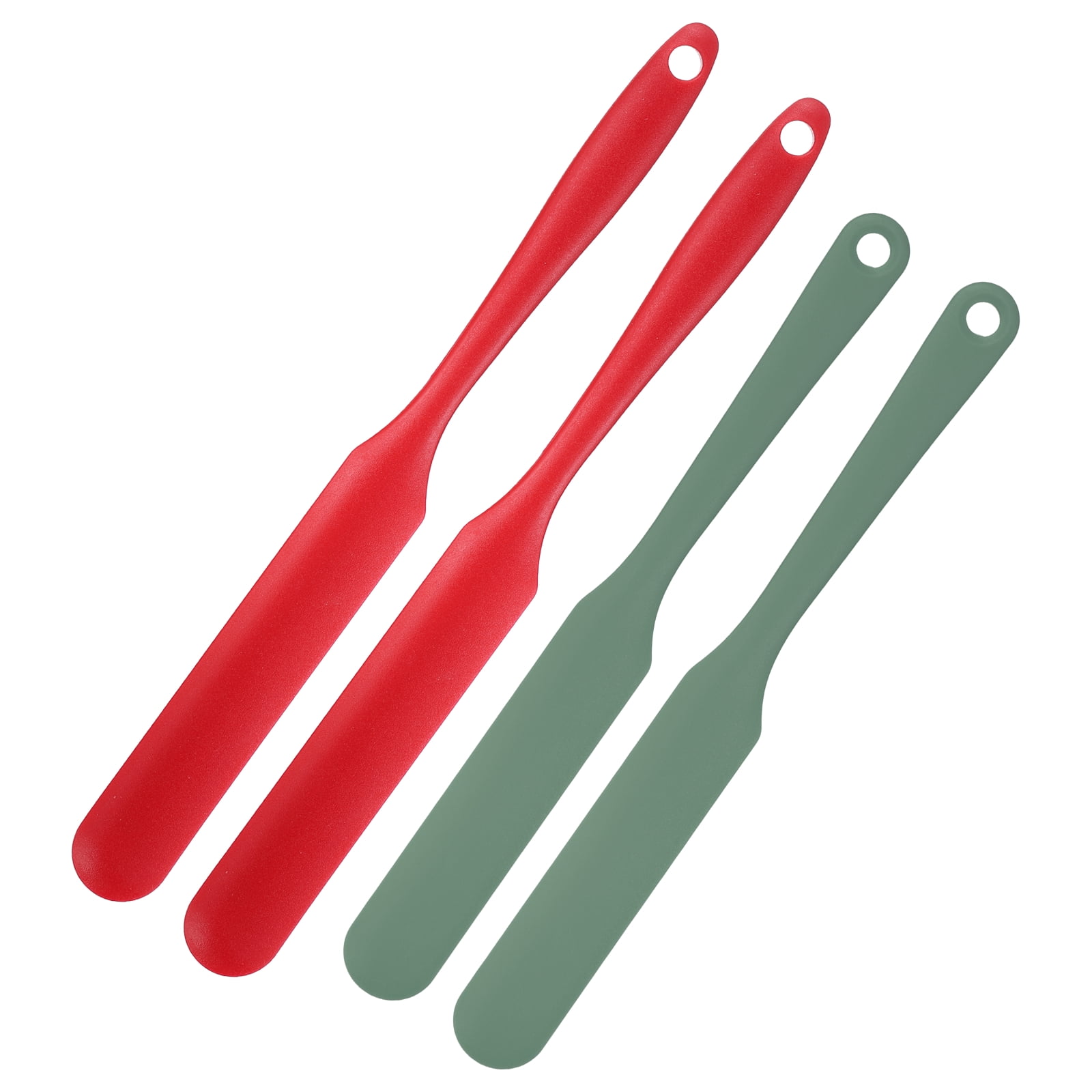 Uxcell 4Pcs Silicone Jar Spatulas, 9.4