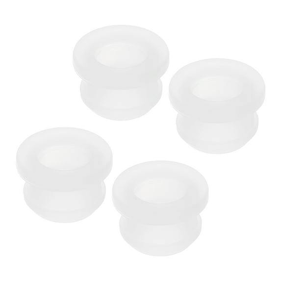 Uxcell 4Pcs Snap Rubber Grommet Hole Plug Mount Dia 14mm ID 10.5mm H 11.5mm Seal Anti-Scratch for Electrical Box