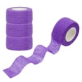 thumbnail image 1 of Uxcell 4Pcs Sports Self-Adhesive Tape, 2"x5Yards Bandage Wrap Tape, Purple, 1 of 5