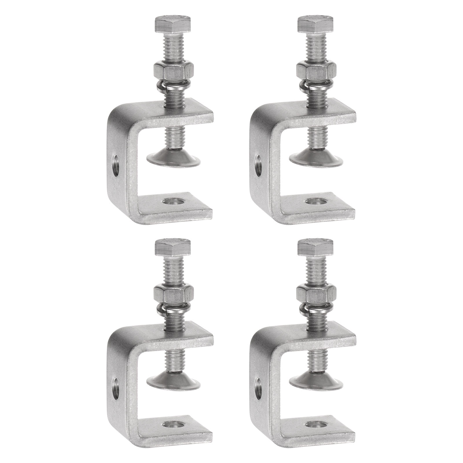 Uxcell 4Pcs Stainless Steel C Clamps Mini 1.18